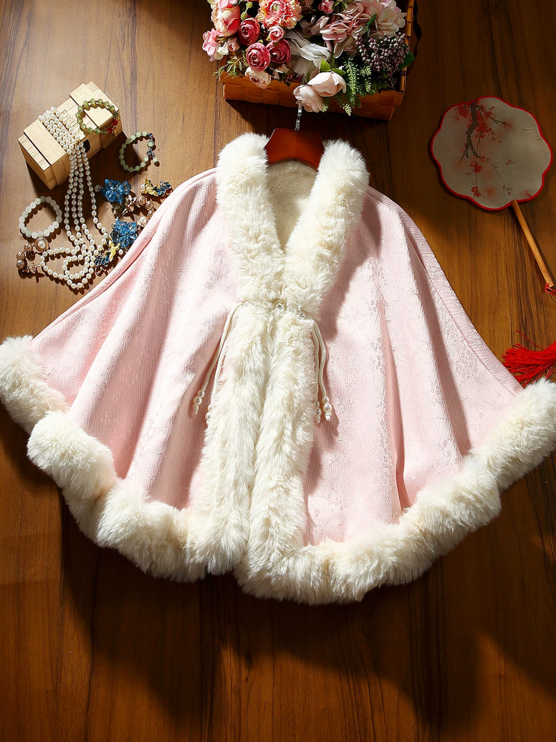 Winter Cheongsam Women's Coat Engagement High-end Atmospheric High-end Shawl Cape