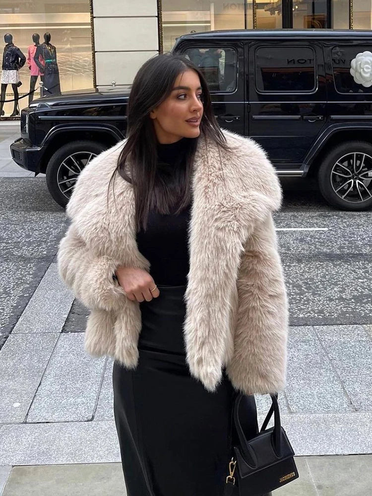 Solid Temperament Jackets For Women Lapel Long Sleeve Patchwork Buttons Designer Coats Female Fashion Style Clothes