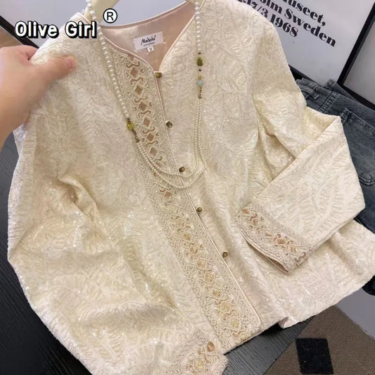 Olive Girl Red Embroidered Embroidered Jacket Ren Faire Season 2026 Garden Wedding Fairycore Photoshoot Everyday Wear Ethereal Romantic S-XXL XS-3XL Plus Size East Asian Traditional Outfit Chinese Heritage Fashion Women Costume Alternative Authentic