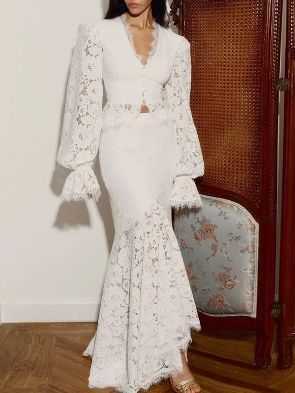 White Lace Separates for Your Ceremony: Plan Beyond the Portrait