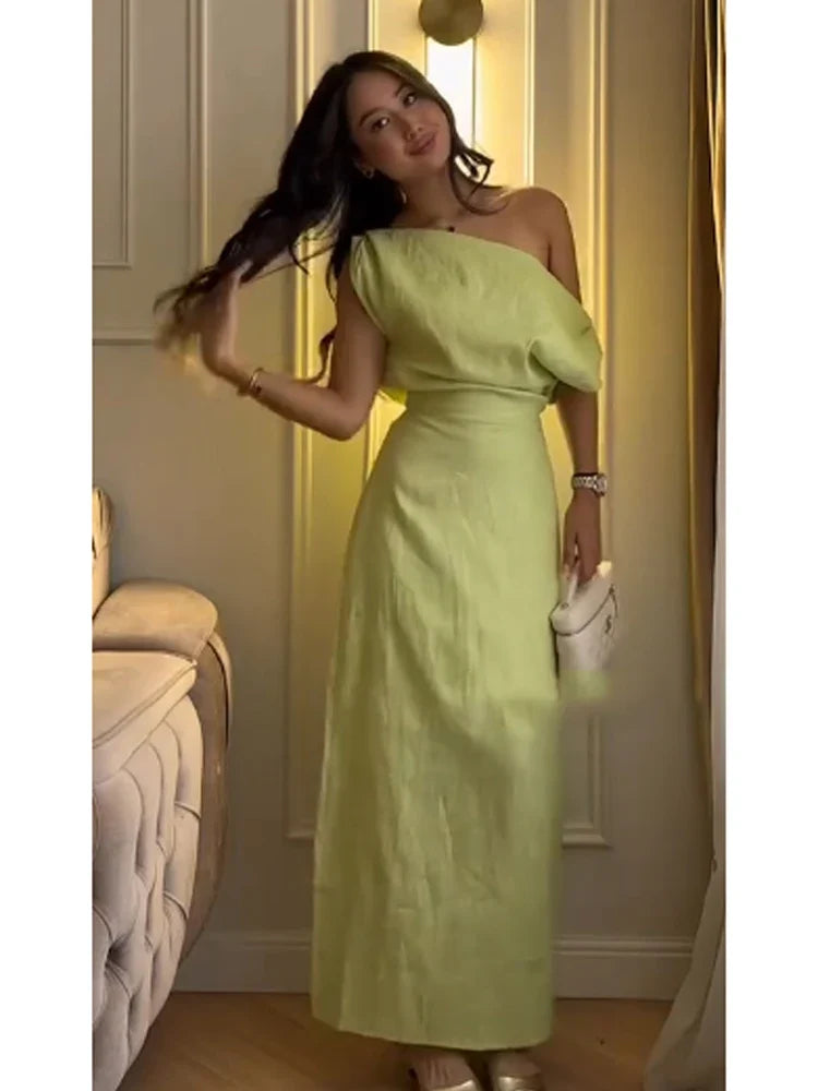 Draped One-Shoulder Dresses for Dinner: Fit Before Color