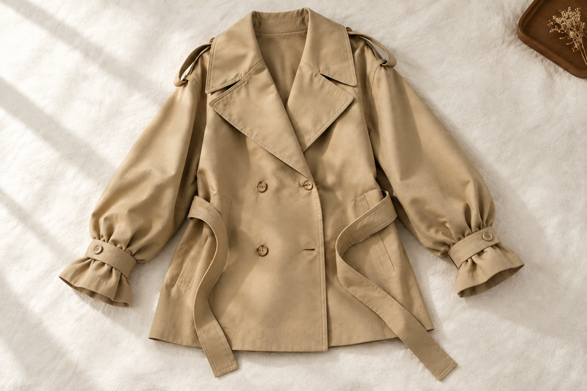 Belted Short Trench Coats: Choose the Front, Then the Waist