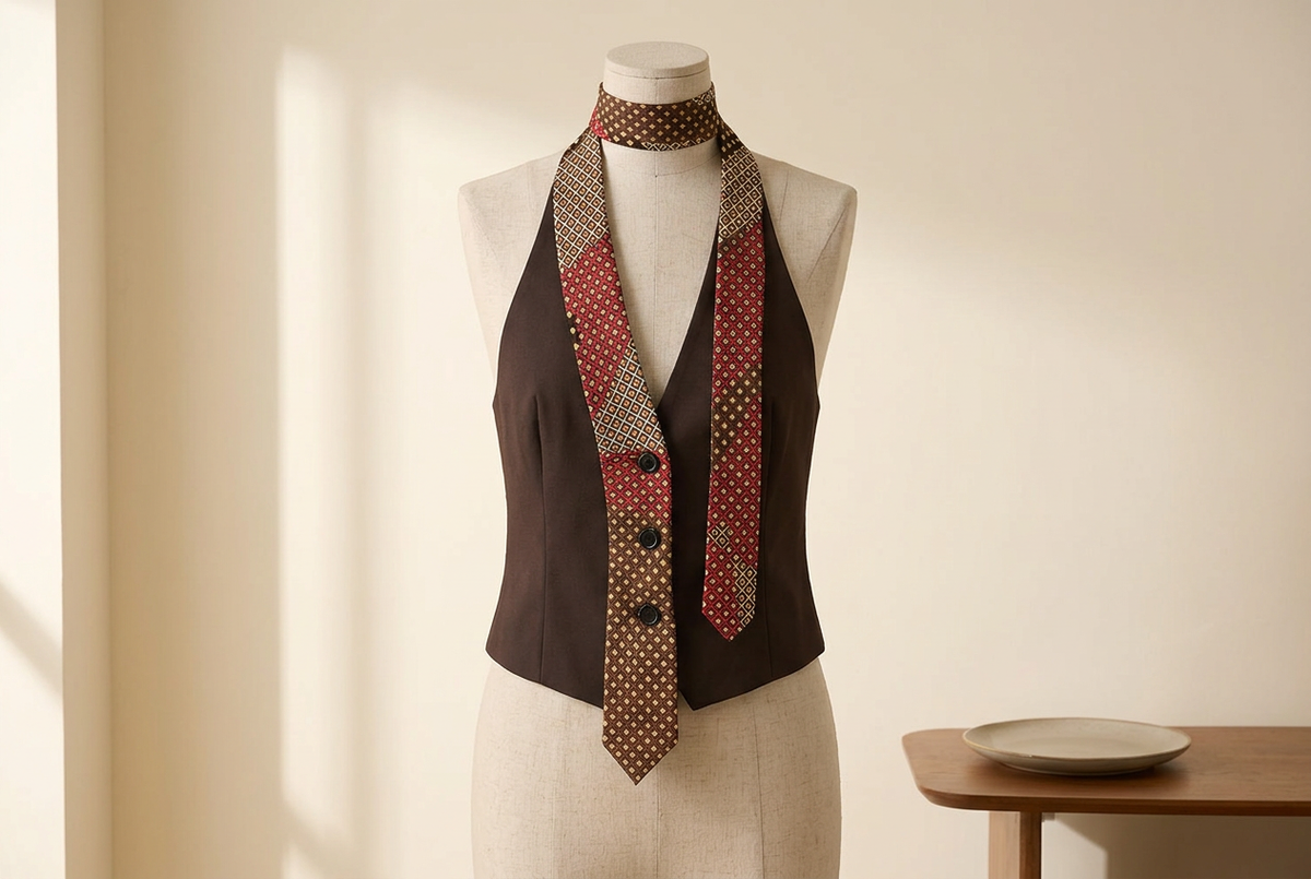 Scarf-Look Halter Tops for Lunch: Keep the Rest Quiet
