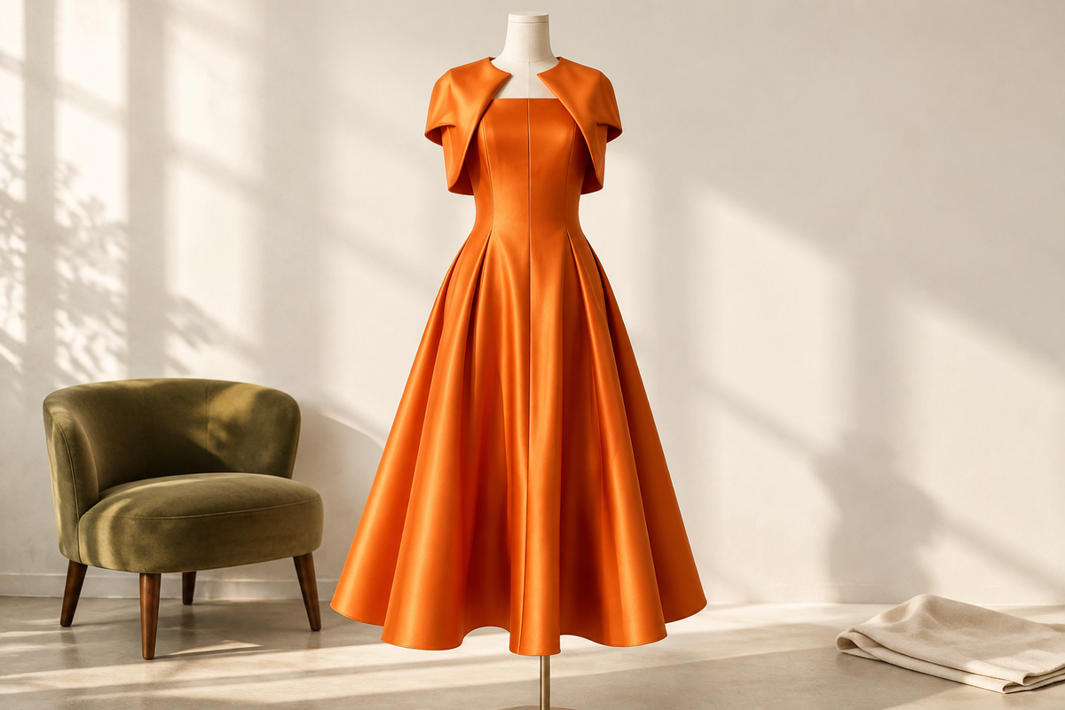 Cape Dresses: Check the Neckline Before Switching Colors