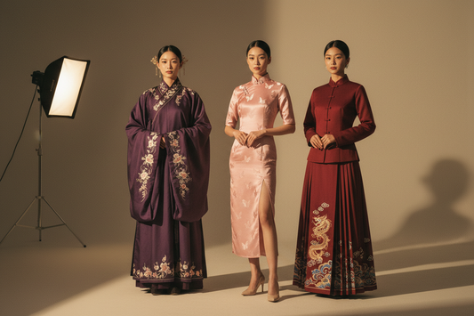 Chinese dress for women 2026 — Hanfu, Qipao and Ma Mian Skirt authentic styles at Olive Girl, not costume heritage fashion XS-3XL