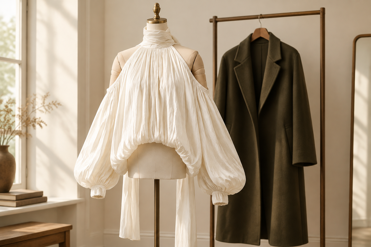 Cold-Shoulder Blouses for Dinner: Plan the Coat Before Buying