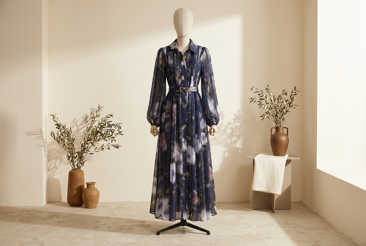 Floral Shirt Dresses for Dinner: Confirm the Inner Layer