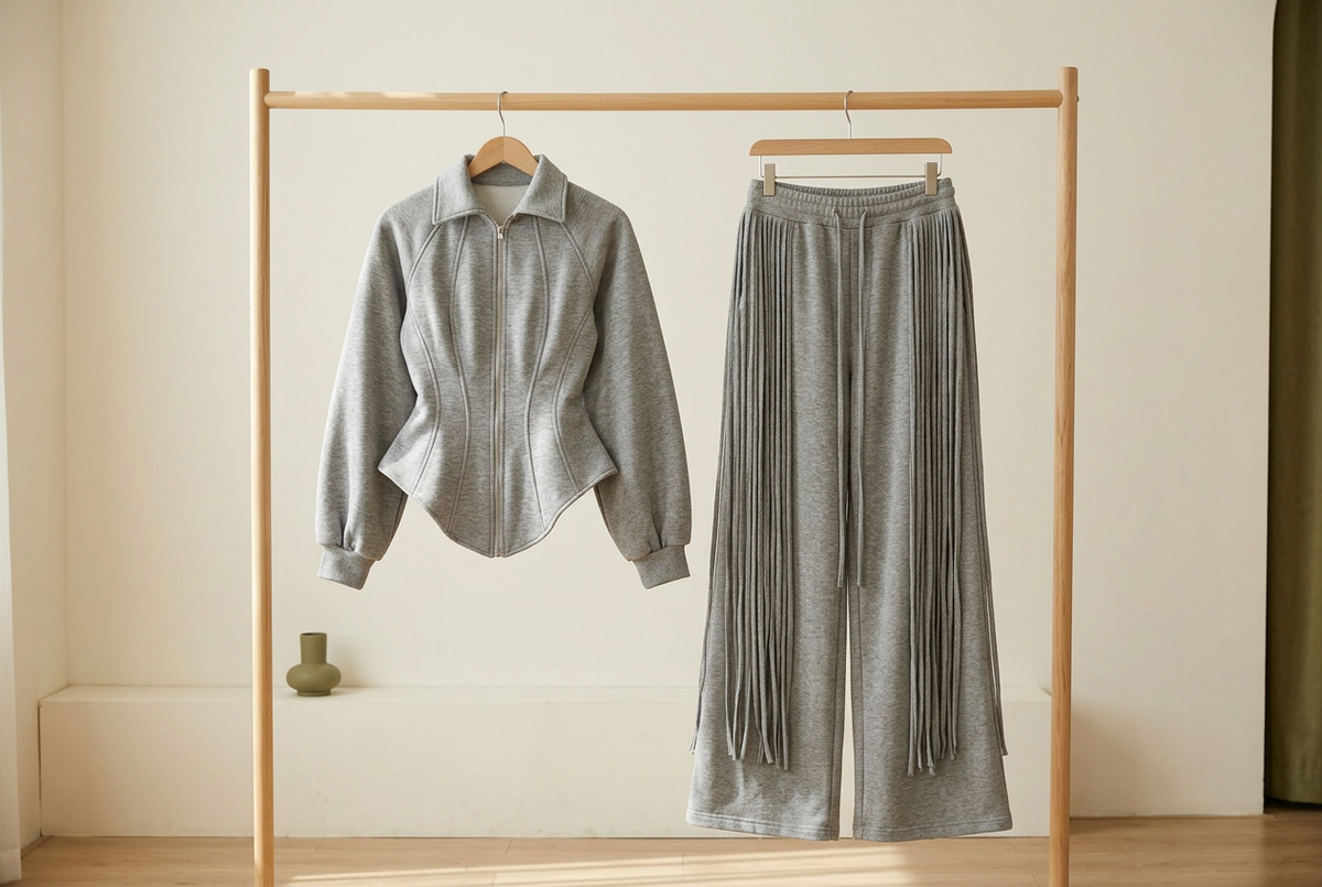 Grey Fringe Outfits for Coffee: Buy the Top or the Trousers?