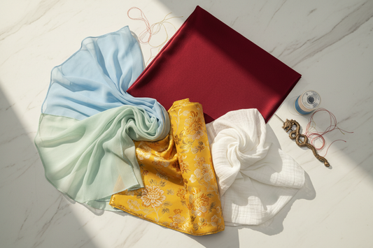 Hanfu Fabric Guide: Silk, Chiffon, Jacquard, and What to Choose