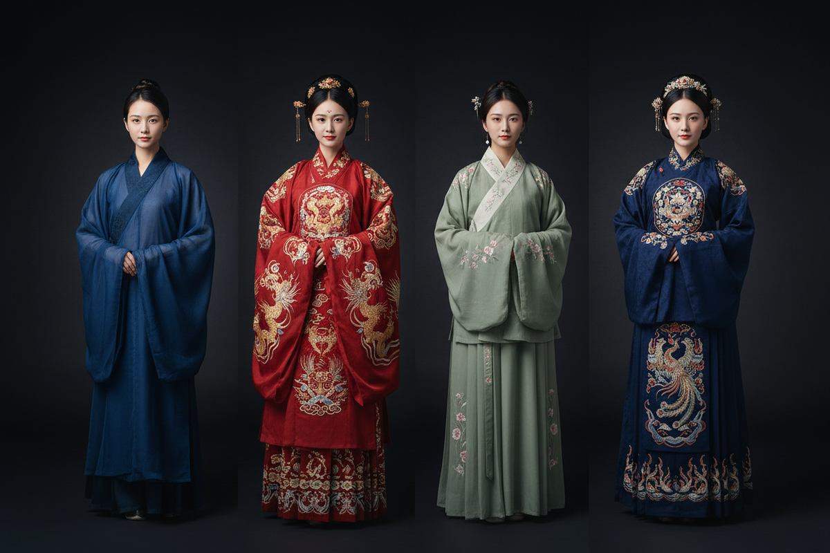 Hanfu history dynasty guide — Han Tang Song Ming styles, 3,000 years of Chinese heritage fashion — Olive Girl