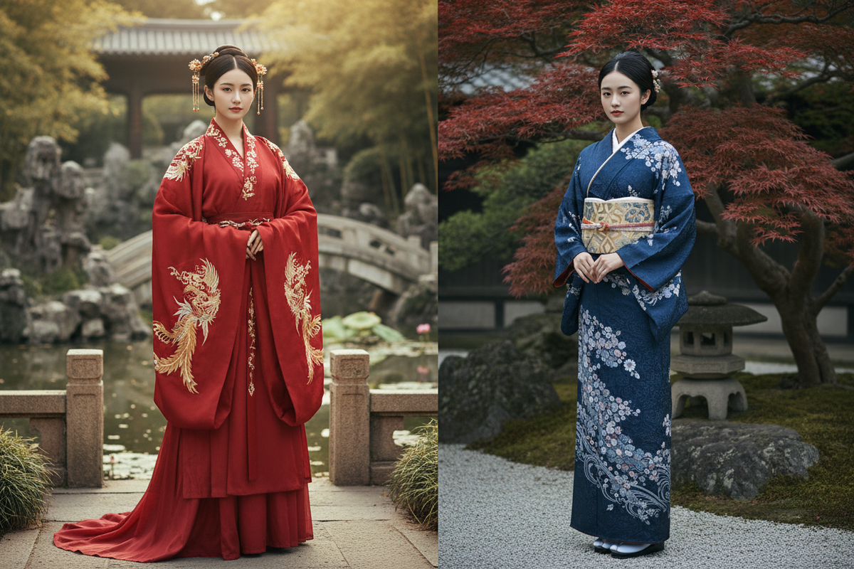 Hanfu vs Kimono — What's the Difference? Complete Guide 2026