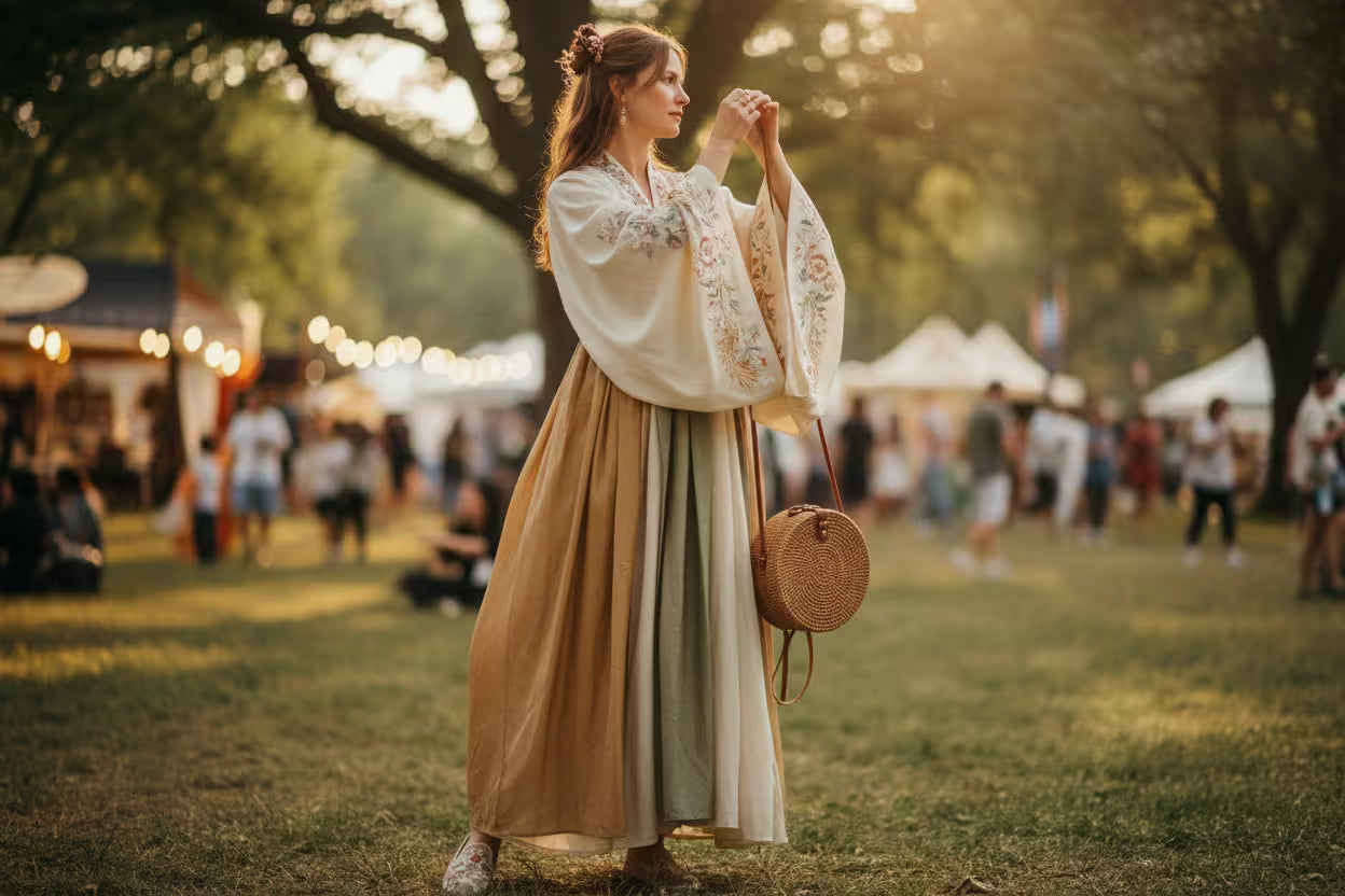 How to Style a Hanfu Dress for Outdoor Festivals