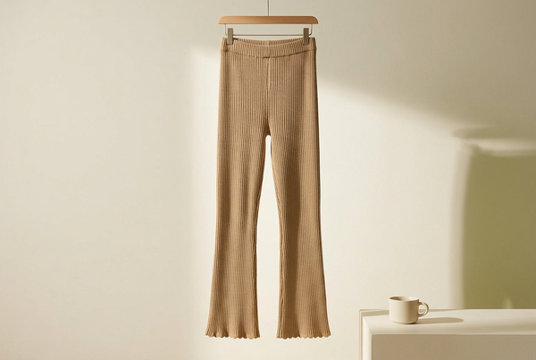 Khaki Knit Outfits for Brunch: Follow the Scalloped Edges