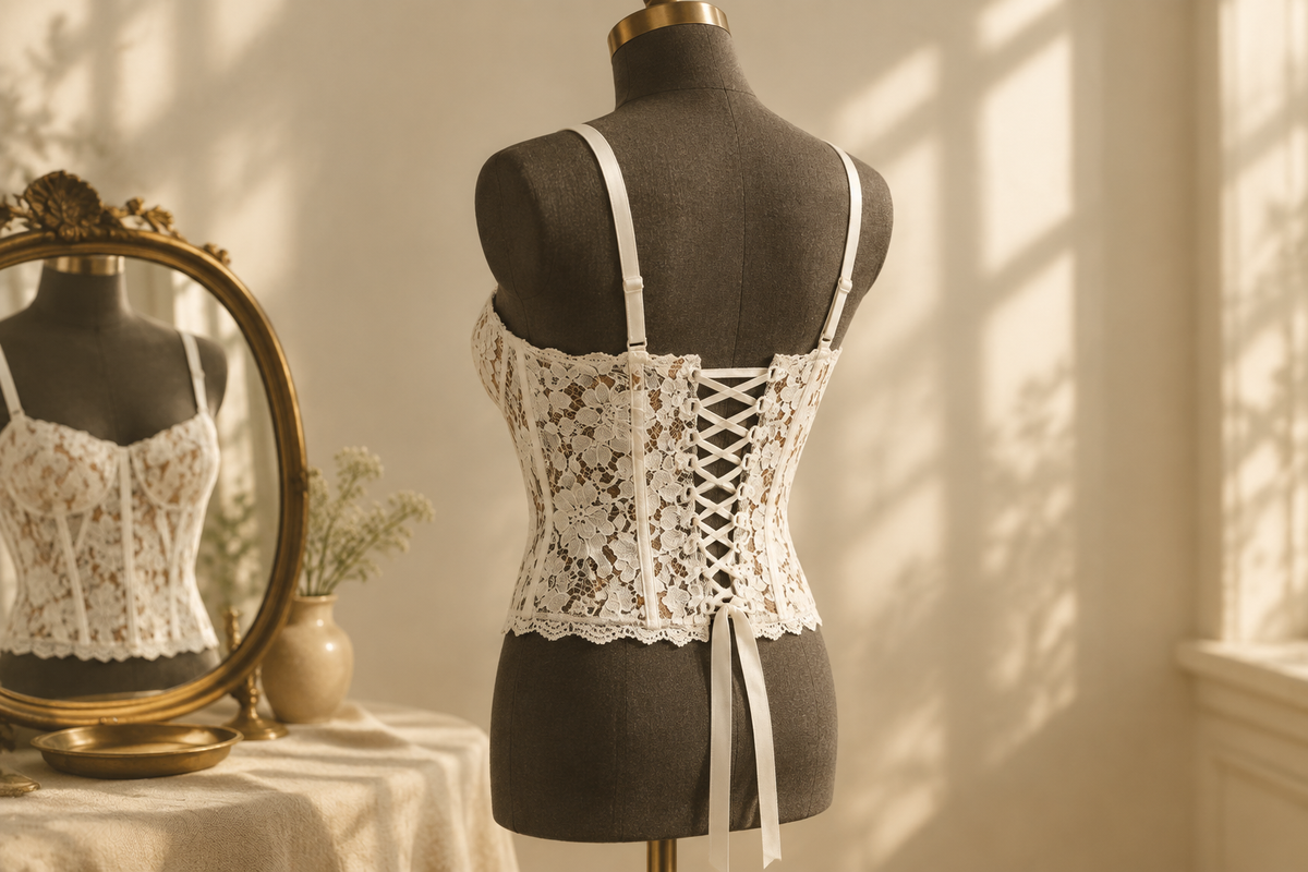 Lace Bustier Tops: Bust Fit Is Not a Back-Gap Measurement