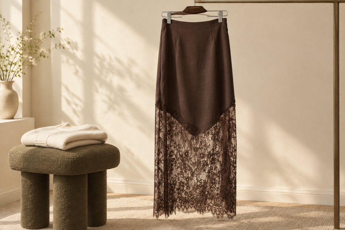 Lace-Panel Skirts: The Solid Fabric Ends Before the Skirt Does
