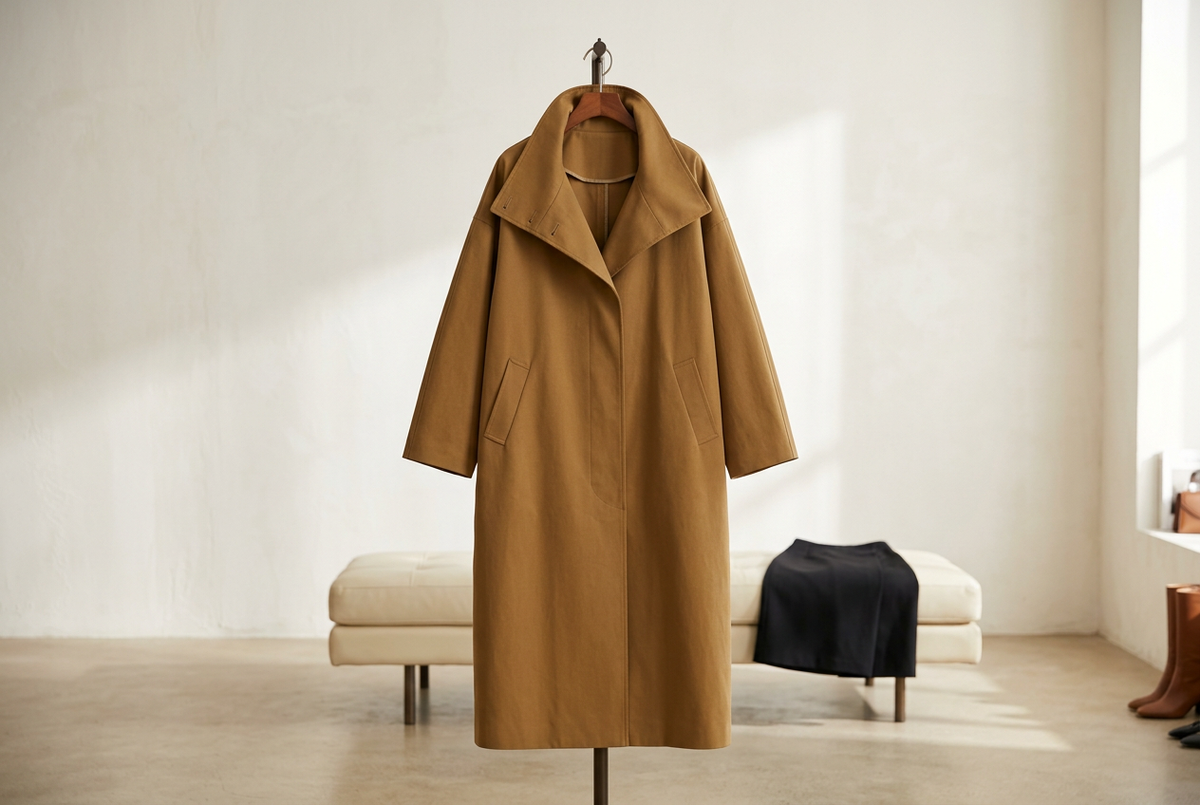 Long Brown Coats for Everyday Outfits: Fold the Collar or Raise It?