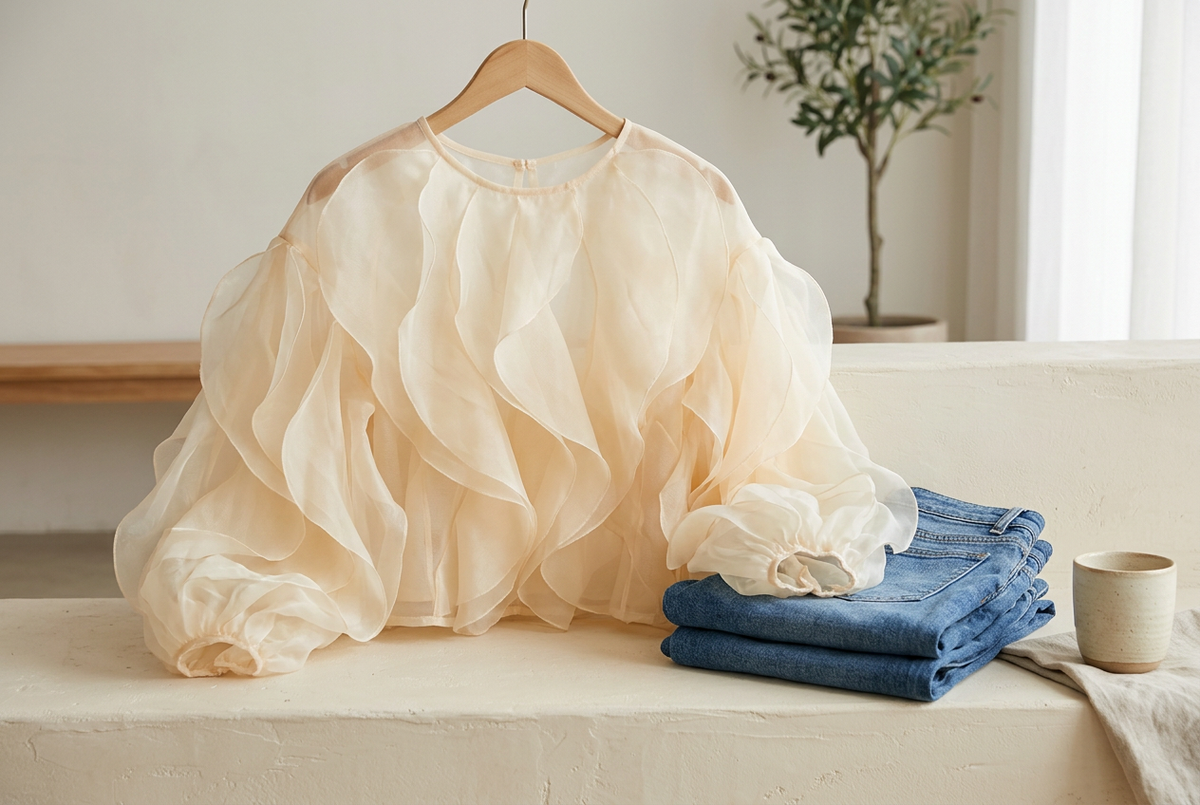 Petal-Ruffle Blouses for Brunch: Let the Top Lead, Plan the Base