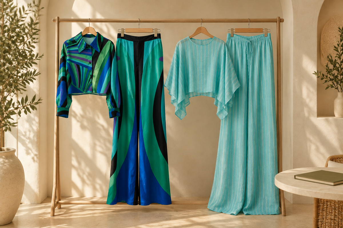 Resort Dinner Trouser Sets: Check the Restaurant, Not the Holiday Photo