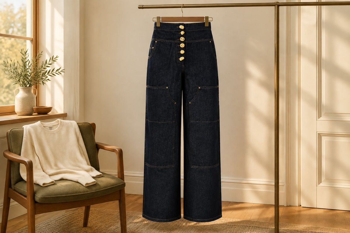 Statement Trousers for Dinner: Let the Front Detail Lead