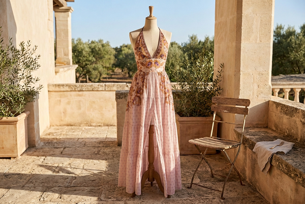 Printed Maxi Dresses for Terrace Lunch: Beyond the Standing Photo