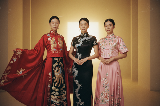 Traditional Chinese clothing 2026 — Hanfu dress, Qipao and Ma Mian Skirt styles at Olive Girl, authentic heritage fashion not costume