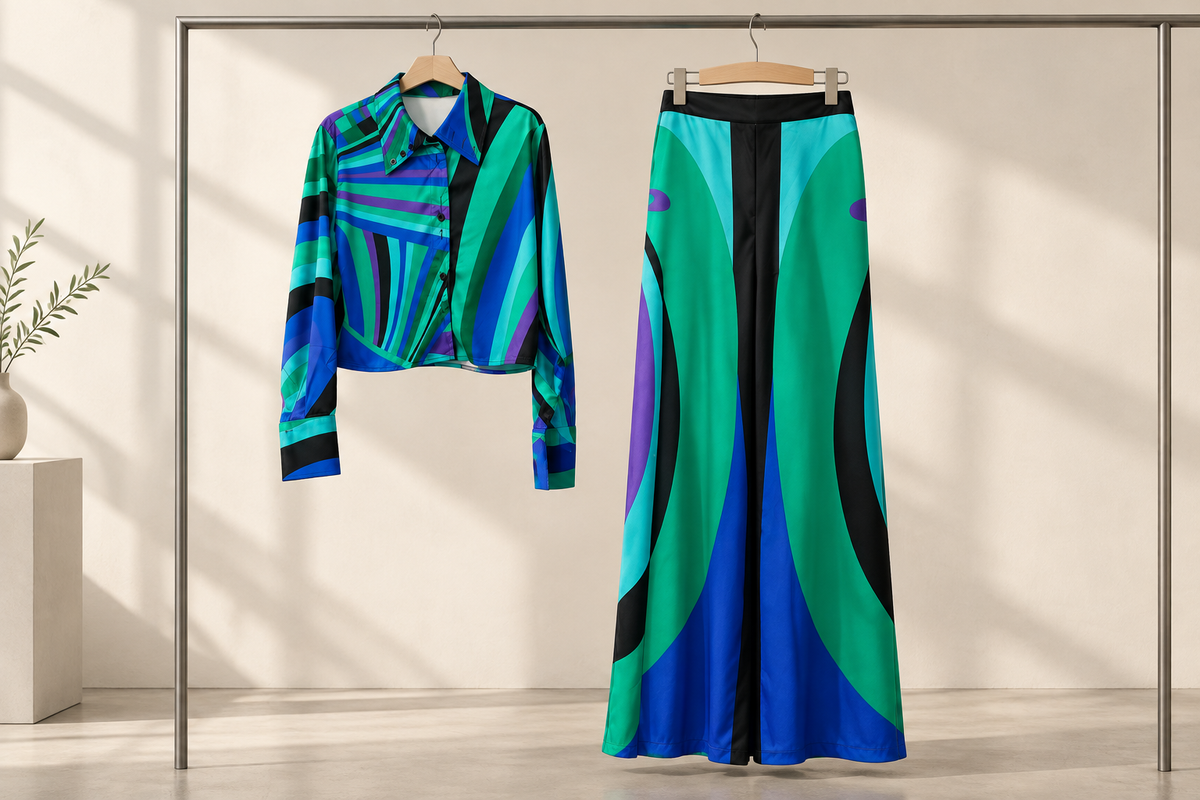 Cropped Shirt Sets: Read the Two Waist Charts Separately