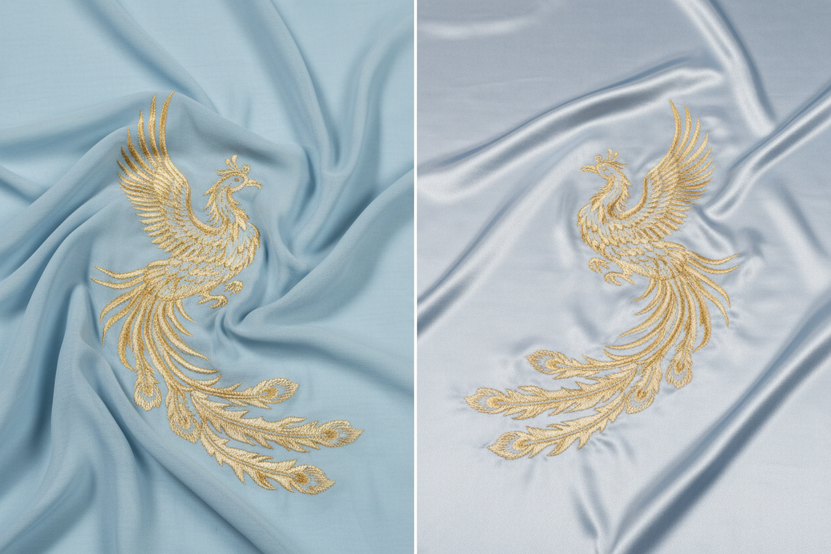 Where to buy authentic Hanfu online 2026 — real chiffon 3D gold embroidery vs cheap polyester satin quality comparison — Olive Girl