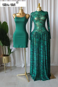 Women Full Sleeve Printed O-neck Maxi Long Dress 2026 Evening Birthday Vacation Sexy Party Club Vestidos Dresses