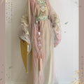 Olive Girl Red Embroidered Hanfu Dress for Ren Faire 2026 Garden Wedding Fairycore Photoshoot Everyday Wear S-XL XS-3XL Plus Size Hand Embroidered Flowing Sleeve Editorial Not Costume Chinese Heritage Fashion Women