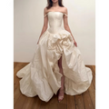 Customized Straight Square Maxi Floor-Length Prom Dress Extreme Cinched Corset Vestidos De Noche Taffeta Evening Dresses