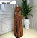 Women Lace Up O-neck Long Sleeve Big Swing A-line Maxi Dress 2026 Sexy Parties Education Vacation Long Dresses Vestidos