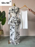 Women Long Sleeve Stacked Mesh See Though with Lining Bodycon Long Dress 2025 Autumn Evening Birthday Sexy Party Dresses