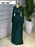 Women Lace Up O-neck Long Sleeve Big Swing A-line Maxi Dress 2026 Sexy Parties Education Vacation Long Dresses Vestidos