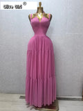 2026 Summer Women Halter Sleeveless Strapless Long Maxi Dress Slim Evening Birthday Beach Sexy Vacation Party Dresses