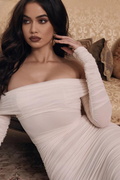 Sexy Black Mesh Summer Dress Women Slash Neck Folds Bodycon Dress Woman Party Night Vintage Elegant Dress Ladies Vestidos