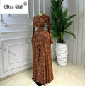 Women O-neck Long Sleeve Pleated Inner A-line Maxi Dress 2026 Evening Sexy Party Birthday Vacation Long Dresses Vestidos