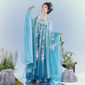 Olive Girl Red Embroidered Hanfu Dress for Ren Faire 2026 Garden Wedding Fairycore Photoshoot Everyday Wear S-XL XS-3XL Plus Size Hand Embroidered Flowing Sleeve Editorial Not Costume Chinese Heritage Fashion Women