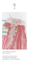 High-end Fairy Dress Pink Gradient Embroidery Hanfu Set Ethereal and Graceful Traditional Chinese Style for Daily Photoshoots Travel and Live Streaming Cosplay Women's Fashion Clothings