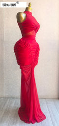 Women Sleeveless Patchwork Ruched Stacked Lace Up Smock Maxi Long Dress Vacation Trendy Party Birthday Dresses Vestidos