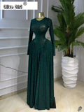 Women Lace Up O-neck Long Sleeve Big Swing A-line Maxi Dress 2026 Sexy Parties Education Vacation Long Dresses Vestidos