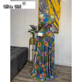 2026 Fall Women O-neck Sleeveless Print Mermaid Long Maxi Dress Cocktail Evening Birthday Beach Sexy Night Party Dresses