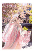 High-end Fairy Dress Pink Gradient Embroidery Hanfu Set Ethereal and Graceful Traditional Chinese Style for Daily Photoshoots Travel and Live Streaming Cosplay Women's Fashion Clothings