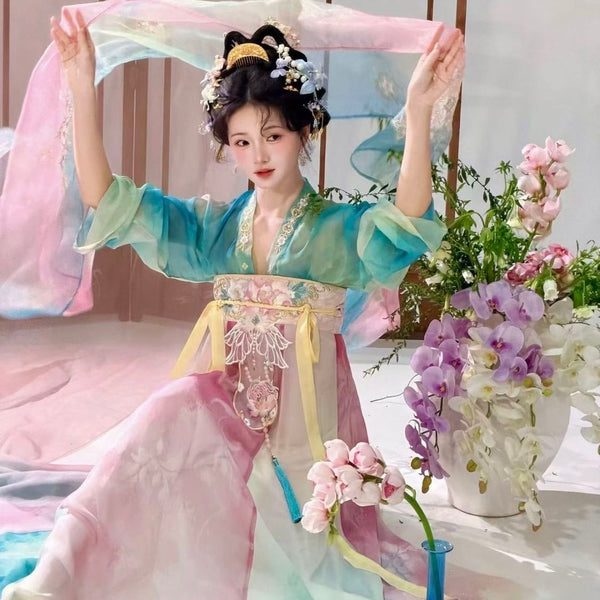 Olive Girl Hanfu Dress 2026 S-XL XS-3XL Plus Size Hanfu Chinese Dress Traditional Chinese Clothing Chinese Heritage Fashion Women