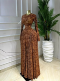 Women O-neck Long Sleeve Big Swing A-line Maxi Dress 2026 Evening Sexy Parties Education Vacation Long Dresses Vestidos