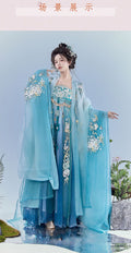 Olive Girl Red Embroidered Hanfu Dress for Ren Faire 2026 Garden Wedding Fairycore Photoshoot Everyday Wear S-XL XS-3XL Plus Size Hand Embroidered Flowing Sleeve Editorial Not Costume Chinese Heritage Fashion Women
