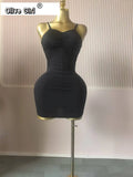 Women Flare Long Sleeve Stacked Ruched Mesh See Though with Tank Dress Maxi Long Dress 2025 Birthday Sexy Party Dresses