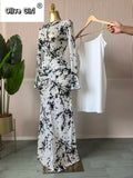 Women Long Sleeve Stacked Mesh See Though with Lining Bodycon Long Dress 2025 Autumn Evening Birthday Sexy Party Dresses