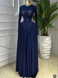 Women O-neck Long Sleeve Big Swing A-line Maxi Dress 2026 Evening Sexy Parties Education Vacation Long Dresses Vestidos