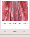 Olive Girl Red Embroidered Hanfu Dress for Ren Faire 2026 Garden Wedding Fairycore Photoshoot Everyday Wear S-XL XS-3XL Plus Size Hand Embroidered Flowing Sleeve Editorial Not Costume Chinese Heritage Fashion Women