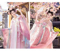 High-end Fairy Dress Pink Gradient Embroidery Hanfu Set Ethereal and Graceful Traditional Chinese Style for Daily Photoshoots Travel and Live Streaming Cosplay Women's Fashion Clothings
